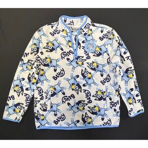 Bluey Graphic Fleece Pullover Sweatshirt Adult XL Long Sleeve Character